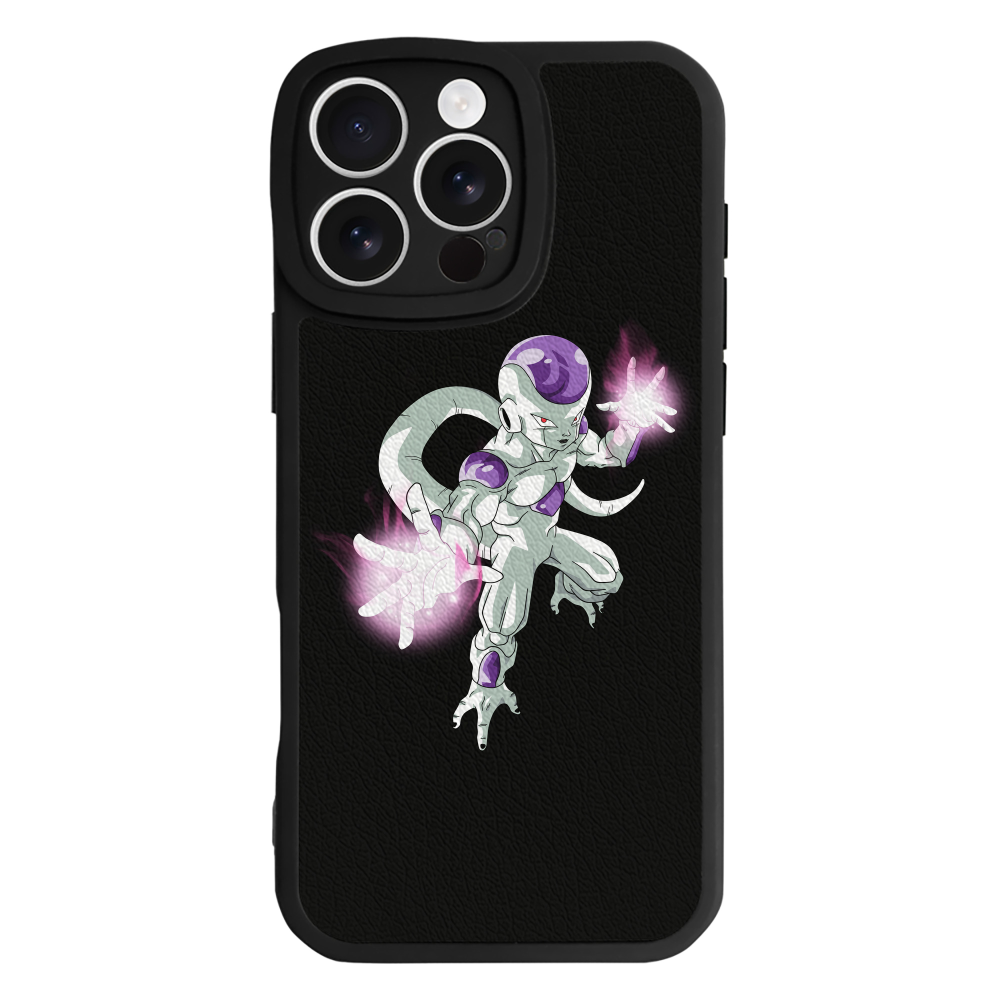（画像用） ドラゴンボール フリーザ DRAGON BALL Frieza 【iPhone 16シリーズ対応】シリコンスマホケース（レザー調） 材質：シリコン